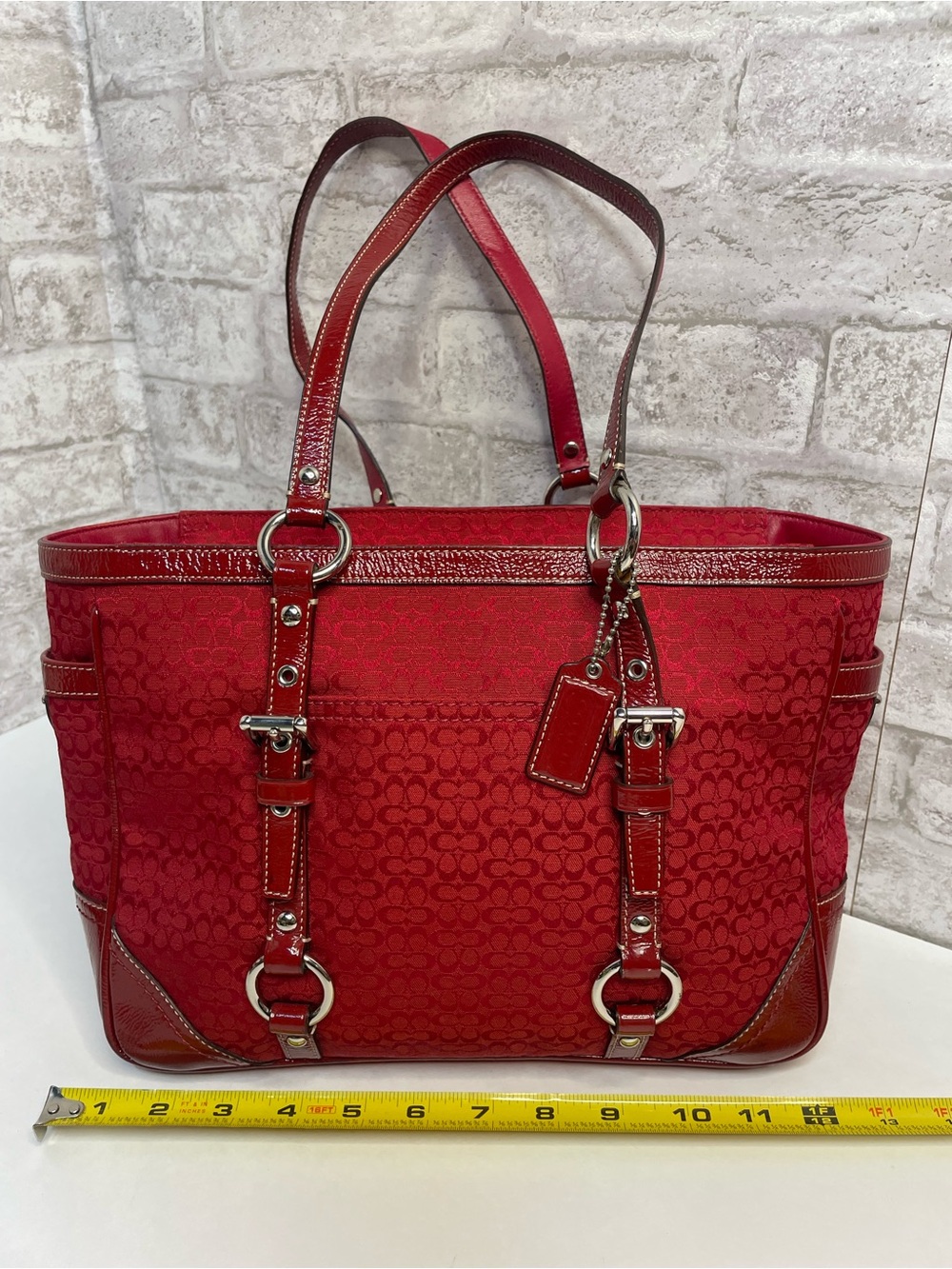 Vintage Y2K Coach Signature Gallery Tote Bag F12346 R… - Gem
